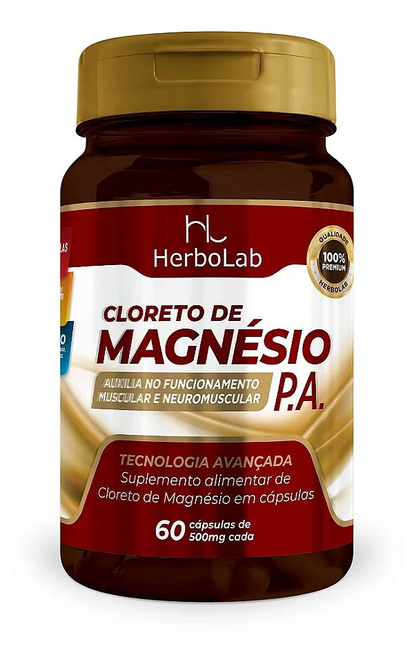 Cloreto de Magnésio P.A. Herbo Lab - 60 Cápsulas