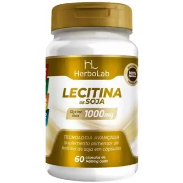 Lecitina de Soja Herbolab 60 cápsulas