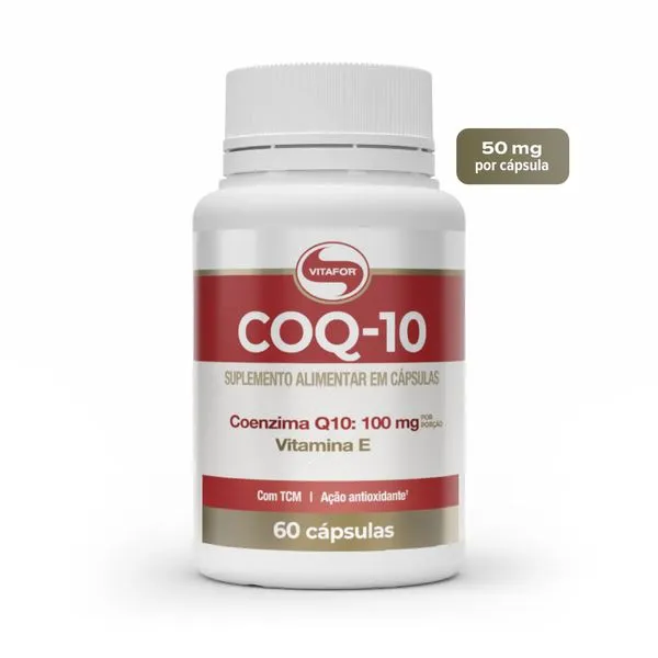 Suplemento Alimentar Vitafor COQ-10 (Coenzima Q10 + Vitamina E) - 60 Cápsulas (100mg)