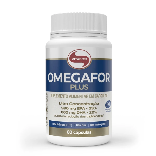 Suplemento Alimentar Vitafor Omegafor Plus Ultra Concentrado (EPA 990mg + DHA 660mg) - 60 Cápsulas