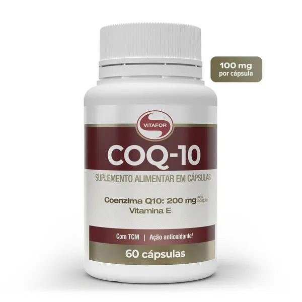 Suplemento Alimentar Vitafor COQ-10 (Coenzima Q10 + Vitamina E) - 60 Cápsulas (200mg)