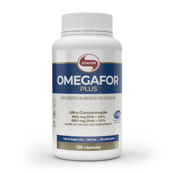 Suplemento Alimentar Vitafor Omegafor Plus Ultra Concentrado (EPA 990mg + DHA 660mg) - 120 Cápsulas