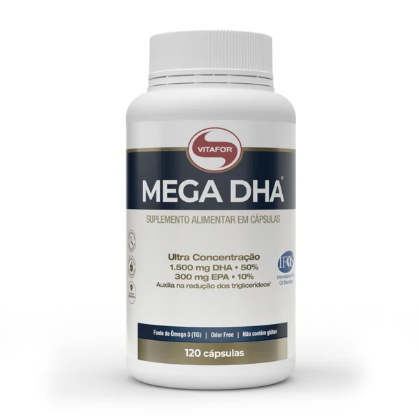Suplemento Alimentar Vitafor Ômega 3 Mega DHA (DHA 1500mg + EPA 300mg) - 120 Cápsulas