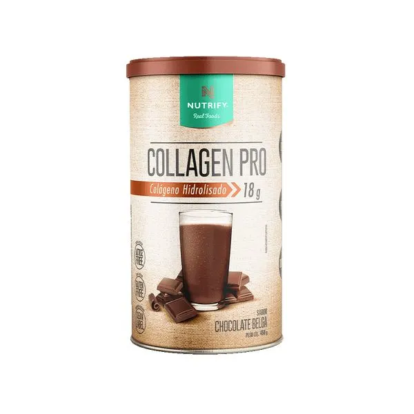 Colágeno Hidrolisado Collagen Pro Nutrify - 450g (Chocolate Belga)