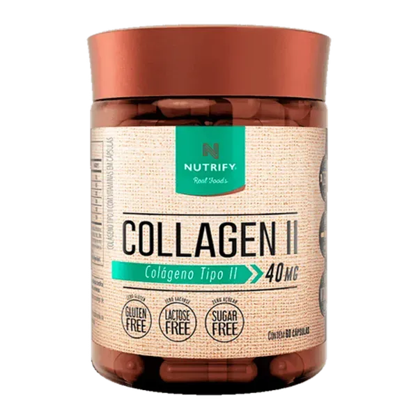 Colágeno Tipo II Nutrify - 60 Cápsulas (40mg)