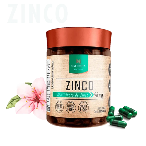 Zinco Nutrify (Bisglicinato de Zinco) - 60 Cápsulas