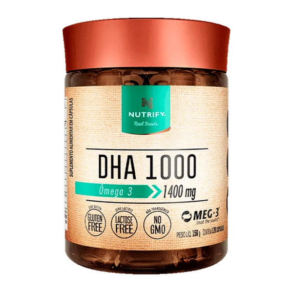 Suplemento Alimentar Nutrify DHA 1000 (Ômega 3) - 60 Cápsulas (1400mg)