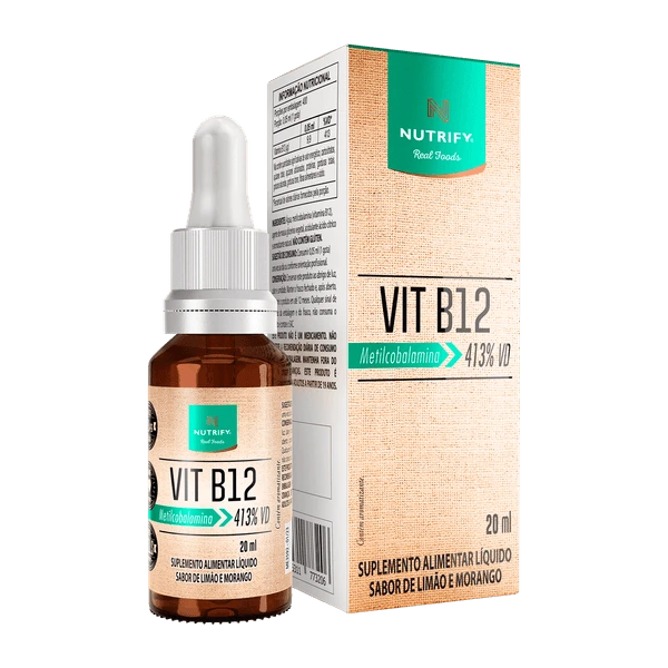 Vitamina B12 Nutrify - 20ml (Sabor Limão e Morango)