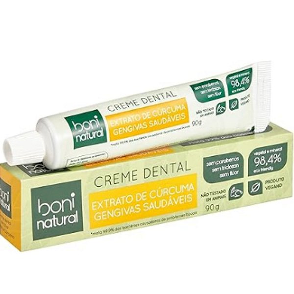 Creme Dental Hortelã e Cúrcuma 90g