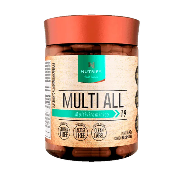 Multivitamínico Multi-all Nutrify - 60 Cápsulas