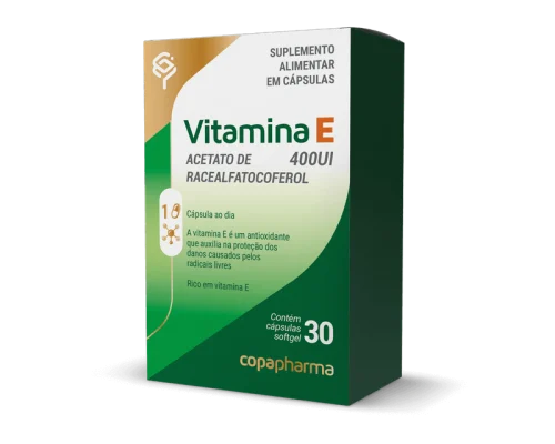 Vitamina E Copapharma - 30 Cápsulas Softgel (400Ui)