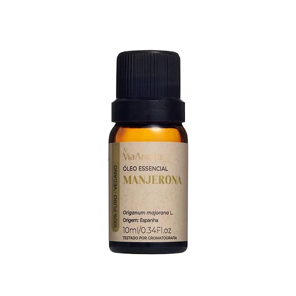 Óleo Essencial Via Aroma 10ml Manjerona