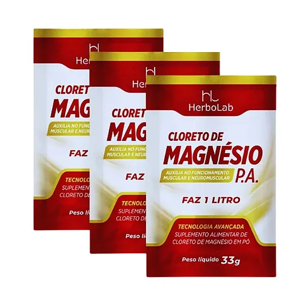 Cloreto de Magnésio P.A. Herbo Lab - 33g (Sashê)