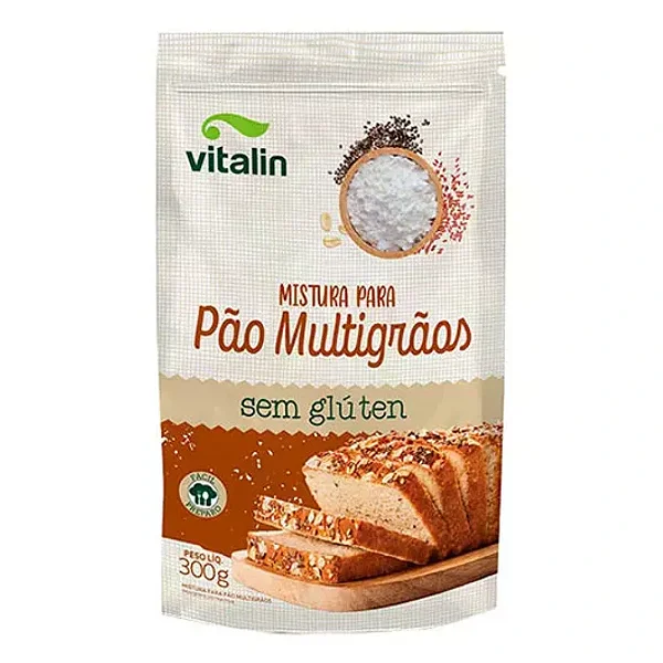 Mistura p/Pão Multigrãos 300g | Sem Glúten