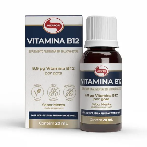 Vitamina B12 Vitafor - 20ml (Sabor Menta)
