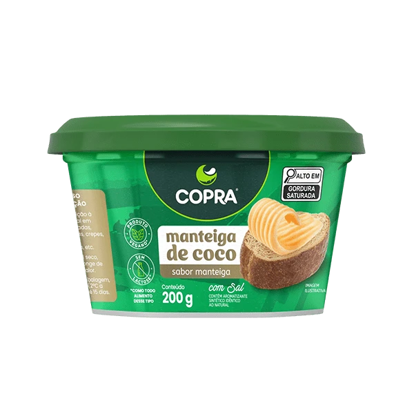Manteiga de Coco Cremosa c/Palma Vegana 200g | Copra