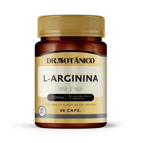 L-Arginina Dr. Botânico - 60 Cápsulas (1100mg)