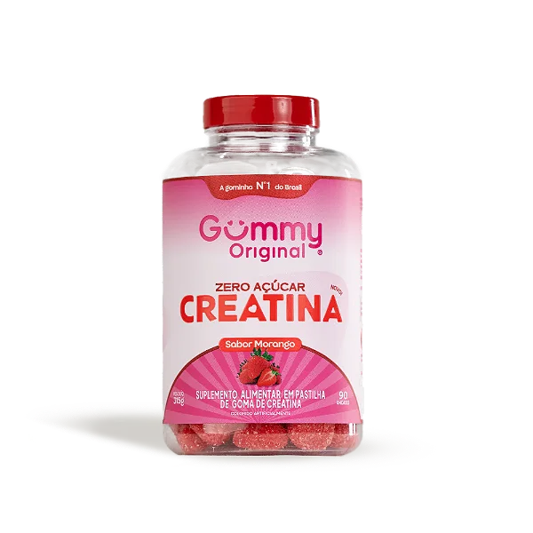 Gummy Creatina Zero c/90 gomas | Morango