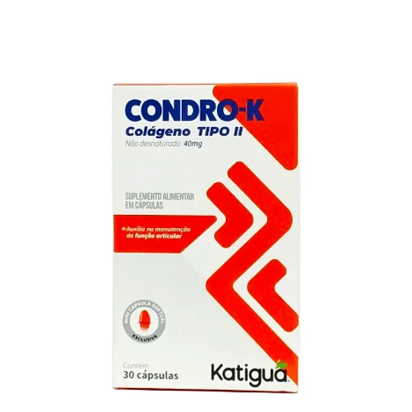 Condro-K Colágeno Tipo II Katiguá 40mg 30 cápsulas