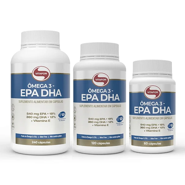 Ômega 3 EPA e DHA Vitafor