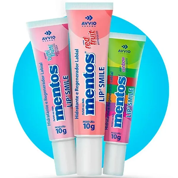 Hidratante e Regenerador Labial Mentos Lip Smile