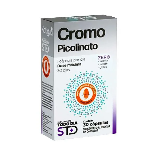 Picolinato de Cromo 250mg Katiguá 30 cápsulas