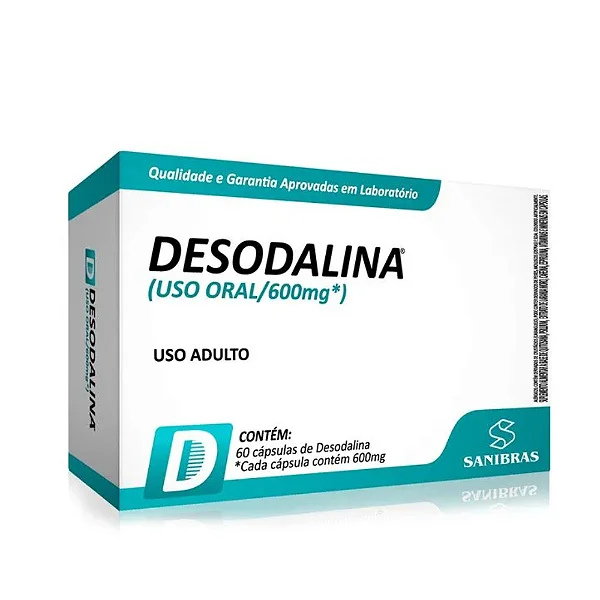 Desodalina 600mg Sanibras 60 cápsulas