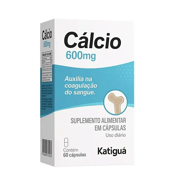 Cálcio 600mg Katiguá 60 cápsulas