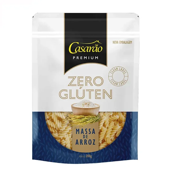 Massa de Arroz Fusilli Premium Casarão 200g | Zero Glúten