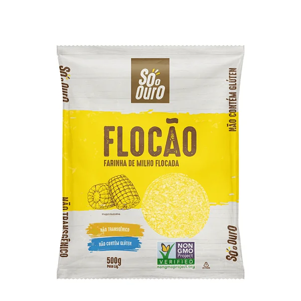 Flocão Não Transgênico Só O Ouro 500g