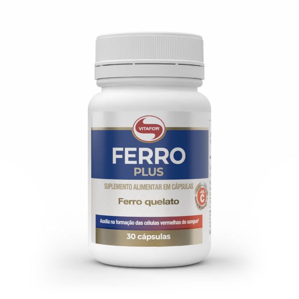 Ferro Plus Vitafor 500mg 30 cápsulas