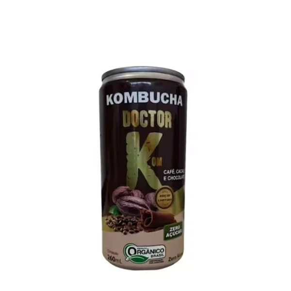 Kombucha Doutor K Orgânico Café, Cacau e Chocolate 260ml