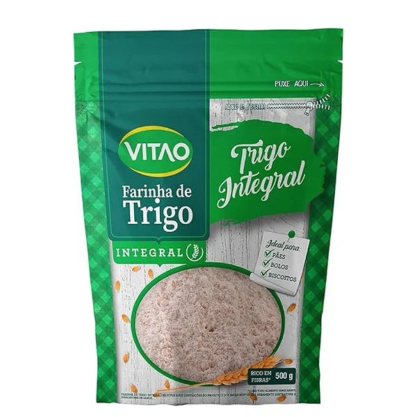 Farinha de Trigo Integral Fina Vitao 500g