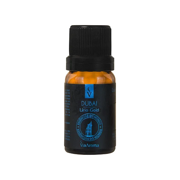 Essência Mundo Dubai Lírio Gold Via Aroma 10ml