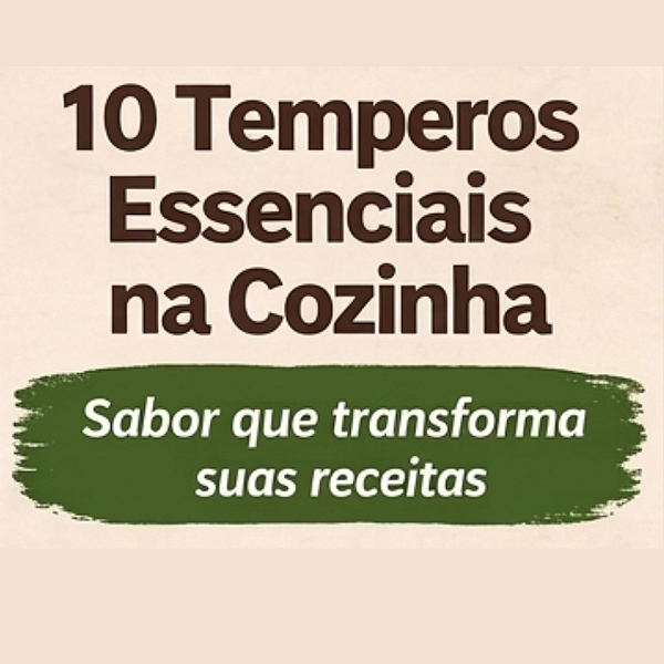 Kit 10 Temperos Essenciais na Cozinha
