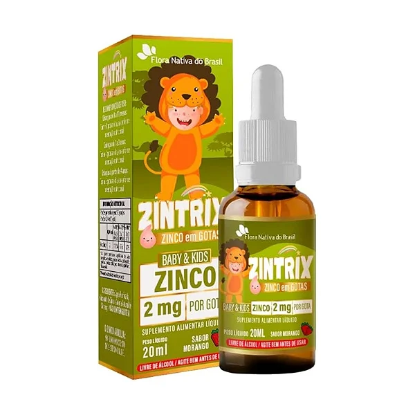 Zintrix Kids (Zinco 2mg/gota) Flora Nativa 20mL