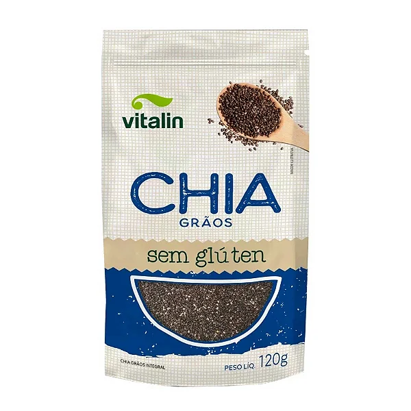 Semente de Chia sem Glúten Vitalin 120g