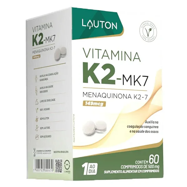 Vitamina K2-MK7 149mcg Lauton c/60 cápsulas