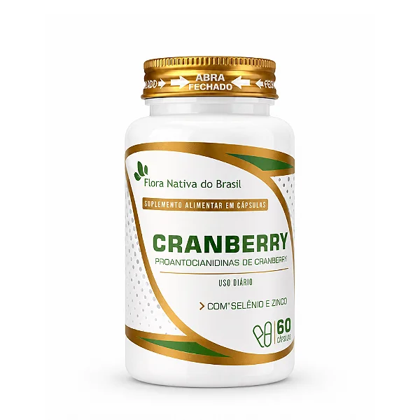 Cranberry + Associados Flora Nativa 60 Cápsulas