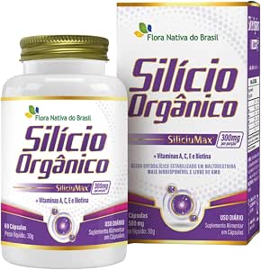Silício Orgânico (SiliciuMax 300mg/p) + Associaçõs Flora Nativa 60 Cápsulas
