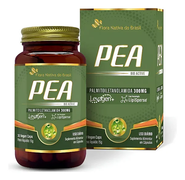 PEA (Levagen Plus) 300mg Flora Nativa 30 Vegan Cápsulas