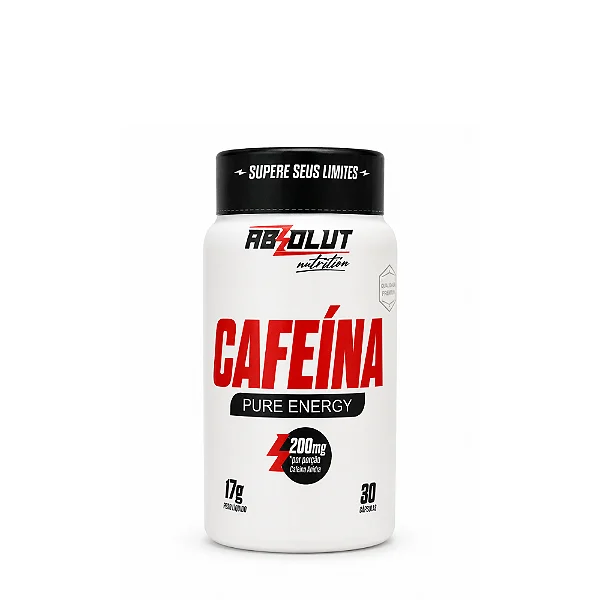 Cafeína 200mg Absolut Nutrition 30 cápulas 17g