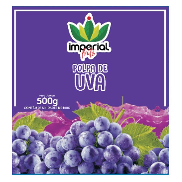 Polpa de Uva 500g (disponível p/a cidade de João Pessoa)