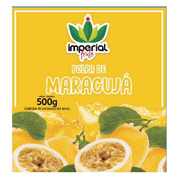 Polpa de Maracujá 500g (disponível p/a cidade de João Pessoa)