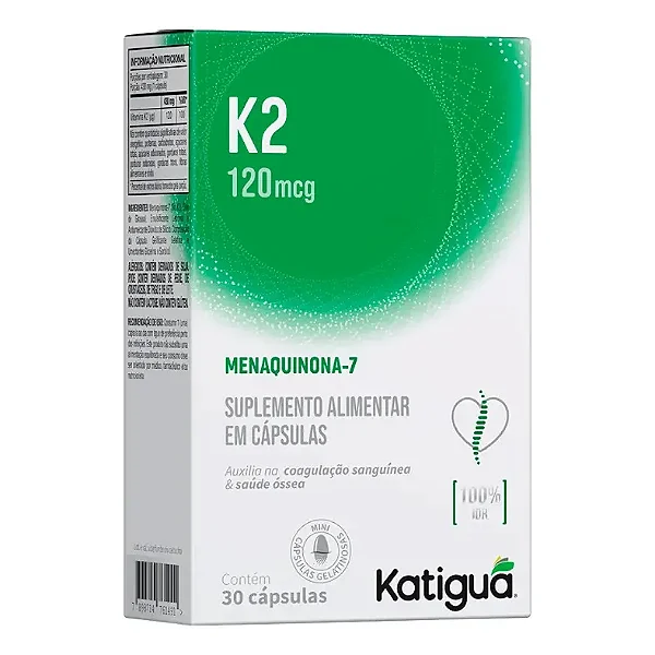 Vitamina K2 120mcg Katiguá 30 cápsulas