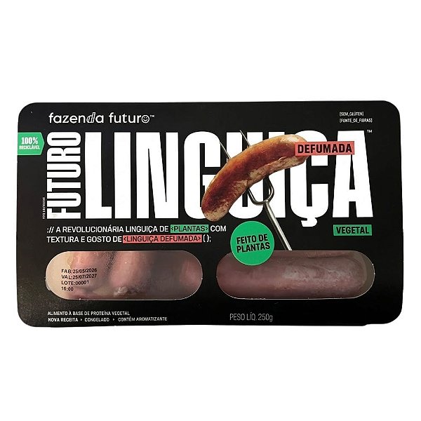 Linguiça de plantas defumada Fazenda Futuro 250g