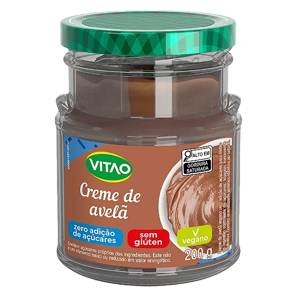 Creme de Avelã Vegano Vitao 200g