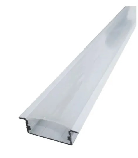 Perfil Led de Embutir 20w/Metro - 24mm x 7mm - Branco ou Preto