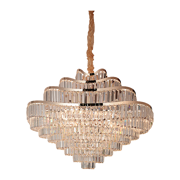 Luminária Pendente Nocta Metal Cristal - 15*E14 - 80cm - Astraled