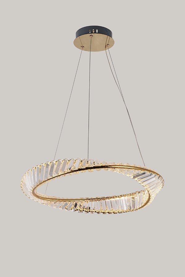 LUMINÁRIA PENDENTE LED LEZIE 1 MÓD. -Ouro Brilho 49W | 3920lm | 3.000K | 100-240V